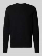 ANNARR Pullover aus Merinowolle Modell 'RAGI' in Black, Größe L