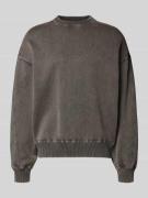 ANNARR Sweatshirt mit Rundhalsausschnitt Modell 'ANDOR' in Graphit Mel...