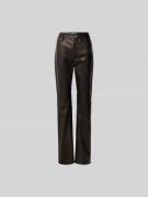 Rabanne Kunstlederhose in Leder-Optik in Black, Größe L/XL