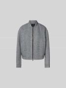 Joseph Wolljacke mit Reißverschluss in Mittelgrau, Größe 36
