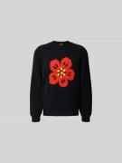 Kenzo Regular Fit Pullover in Strick-Optik in Black, Größe L