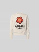 Kenzo Regular Fit Pullover mit Logo-Print in Mittelgrau, Größe L