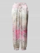 LIU JO SPORT Jogpants mit floralem Muster in Pink, Größe S