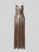 Lauren Ralph Lauren Abendkleid mit Raffungen Modell 'RAEHAN' in Taupe,...