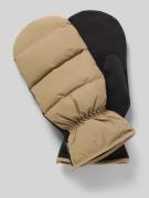 RAINS Handschuhe mit Steppnähten Modell 'Lohja' in Black, Größe M/L