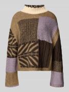 Jake*s Casual Loose Fit Strickpullover mit Baumwoll-Woll-Anteil in Lav...