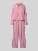 Polo Ralph Lauren Pyjama mit Reverskragen in Rot, Größe XL