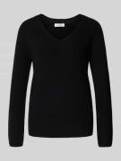 s.Oliver RED LABEL Regular Fit Strickpullover aus Baumwoll-Mix in BLAC...