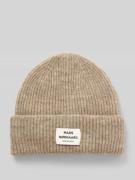 MADS NØRGAARD Beanie aus Schurwoll-Mix Modell 'Tosca Anju' in Taupe Me...