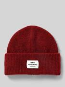 MADS NØRGAARD Beanie aus Schurwoll-Mix Modell 'Tosca Anju' in Bordeaux...