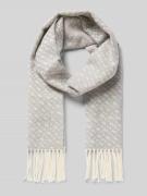 BOSS Schal aus reiner Wolle Modell 'ZESY_BB' in Hellgrau, Größe 1