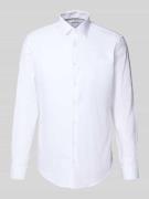 Jake*s Slim Fit Business-Hemd mit Kentkragen in Weiss, Größe 37/38