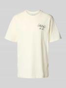 Les Deux T-Shirt mit Rundhalsausschnitt Modell 'Orchard' in Offwhite, ...