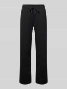 Gina Tricot Straight Fit Sweatpants mit Tunnelzug in Black, Größe L