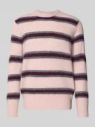 ANNARR Strickpullover mit Rundhalsausschnitt Modell 'JOHAN' in Pink, G...