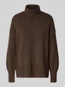 Pieces Regular Fit Rollkragenpullover mit Wollanteil Modell 'MALOU' in...