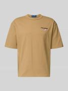 Polo Ralph Lauren T-Shirt mit Label-Stitching in Camel, Größe XL