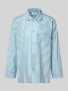 POCKIES Pyjama-Oberteil mit Brusttasche in Hellblau, Größe L