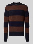 Forét Strickpullover mit Leinen-Anteil Modell 'ALPINE' in Dunkelblau, ...