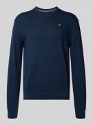 Napapijri Regular Fit Longsleeve mit Logo-Stitching Modell 'Droz' in M...