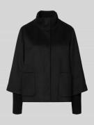 s.Oliver BLACK LABEL Regular Fit Jacke mit Woll-Anteil in Black, Größe...