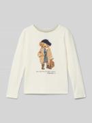 Polo Ralph Lauren Teens Regular Fit Longsleeve mit Logo-Print in Weiss...