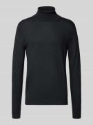 Christian Berg Men Pullover aus Woll-Mix mit Rollkragen in Black, Größ...
