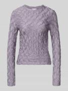 Jake*s Collection Longsleeve mit Strukturmuster und Rundhalsausschnitt...