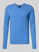 Christian Berg Men Strickpullover aus Wolle-Kaschmir-Mix mit V-Ausschn...