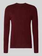 Christian Berg Men Strickpullover aus Wolle-Kaschmir-Mix in Bordeaux M...
