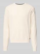Tom Tailor Regular Fit Strickpullover aus reiner Baumwolle in Beige, G...