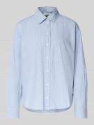 Marc O'Polo Denim Relaxed Fit Langarmbluse aus reiner Baumwolle in Ble...