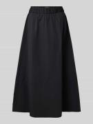 ROBE LÉGÈRE Midirock mit elastischem Bund in Black, Größe 38