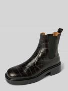 Copenhagen Boots mit elastischem Einsatz in Dunkelbraun, Größe 37