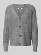 WOODBIRD Strickjacke mit V-Ausschnitt Modell 'Koon' in Graphit, Größe ...