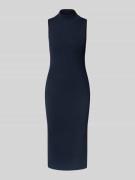 Lauren Ralph Lauren Midikleid mit geripptem Stehkragen Modell 'JAKARI'...