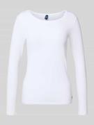 Polo Ralph Lauren Longsleeve mit Logo-Stitching in Weiss, Größe L