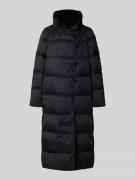 Emporio Armani Daunenmantel mit Knopfleiste in Black, Größe 38