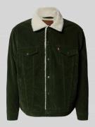 Levi's® Relaxed Fit Jacke aus Cord mit Brusttaschen in Dunkelgruen, Gr...