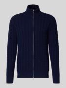 Christian Berg Men Strickjacke mit Kaschmir-Anteil in Marine, Größe 3X...