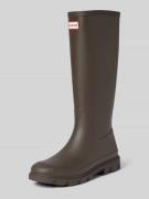 Hunter Stiefel mit Label-Detail in Schoko, Größe 40
