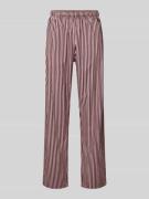 POCKIES Regular Fit Pyjama-Hose mit elastischem Bund in Bordeaux, Größ...