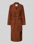 Ivy Oak Mantel aus Echtleder Modell 'LISA' in Cognac, Größe 40