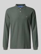 Fynch-Hatton Regular Fit Poloshirt mit Logo-Stitching in Anthrazit, Gr...