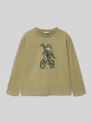 Mayoral Longsleeve mit Motiv-Print in Schilf, Größe 104