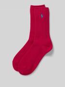 Polo Ralph Lauren Socken mit Logo-Stitching in Pink, Größe 36-41