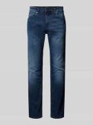 Tommy Jeans Slim Fit Jeans aus Baumwoll-Mix in Dunkelblau, Größe 36/32