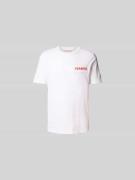 Marni T-Shirt mit Label-Detail in Weiss, Größe 48