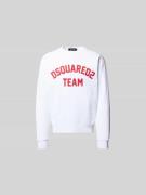 Dsquared2 Sweatshirt mit gerippten Abschlüssen in Weiss, Größe L