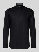 ETERNA Slim Fit Business-Hemd mit Kentkragen in Black, Größe 38